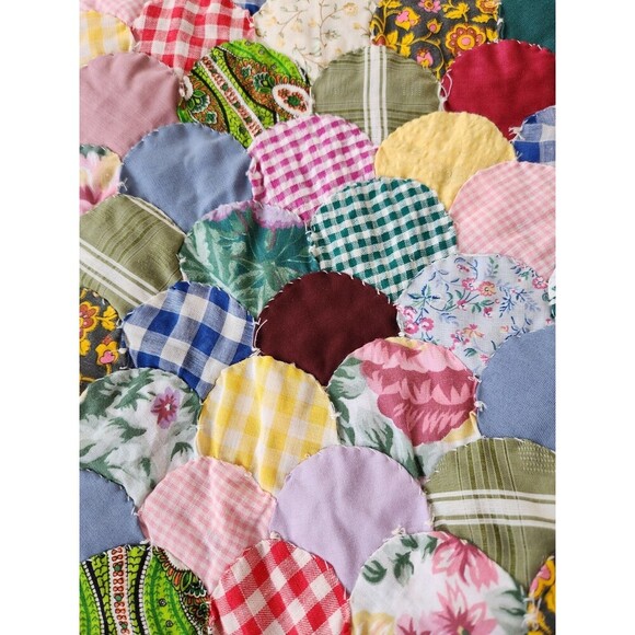 Vintage Popcorn Quilt, 76x90, With Matching Shams, Beautiful - Picture 5 of 8